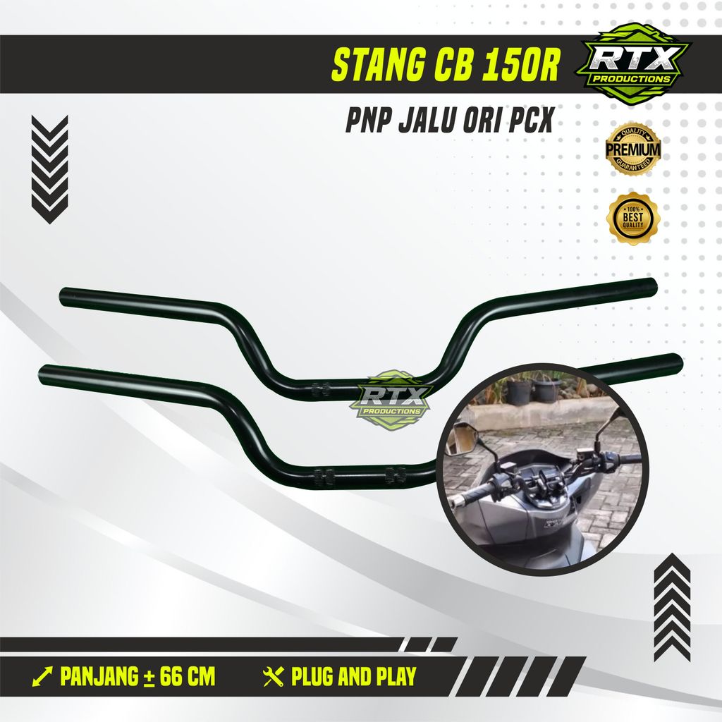 Stang Stir Setang setir honda cb150r CBR cb 150 r led pendek pcx Hitam AHM 99% Mirip ORI AHM cb gl m