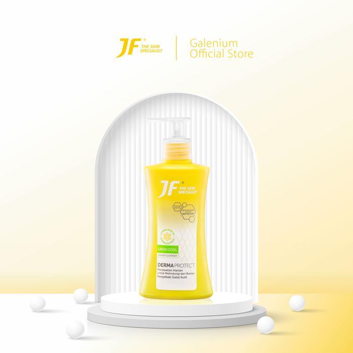 JF Derma Protect Green Cool Liquid Cleanser Bottle