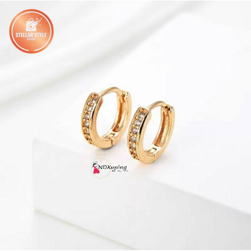 Stellastyle- Anting Jepit Mutiara Xuping N16022202 Elegan Rodhium
