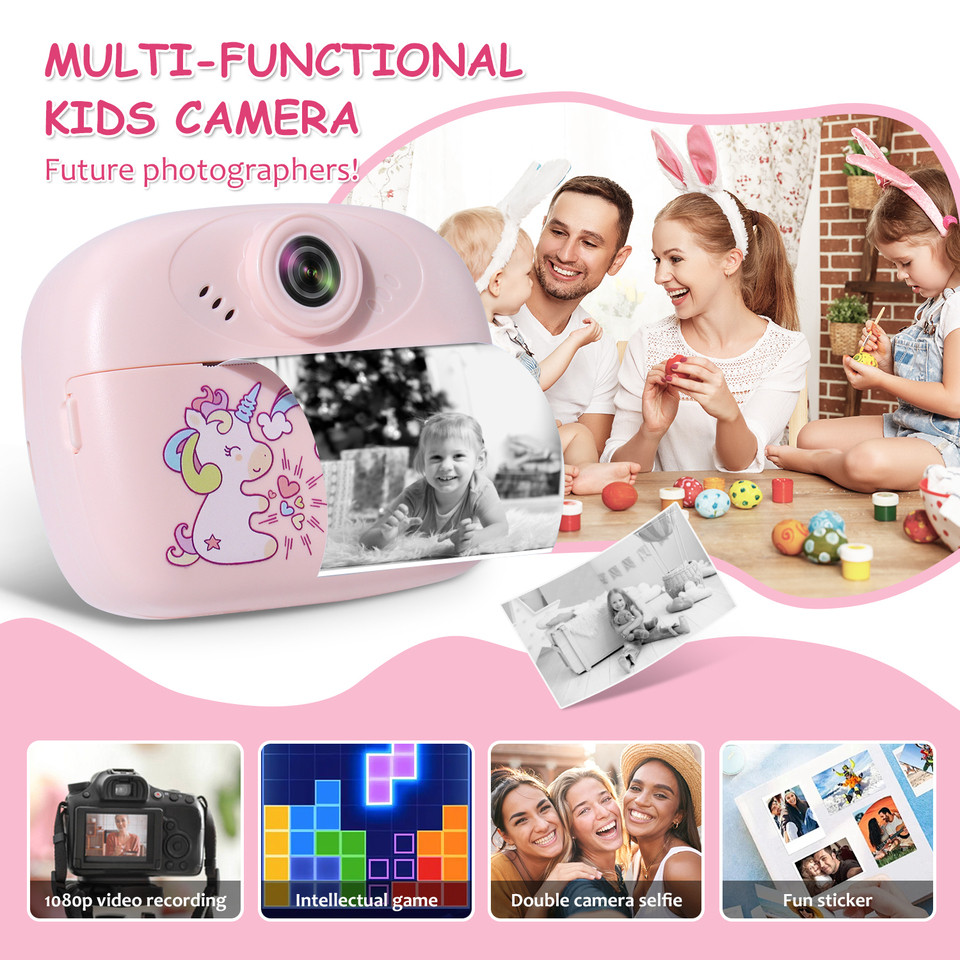 Thermal Paper Printing Camera Photo Camera for Kids Photographic Cameras Photocamera Portable Therma