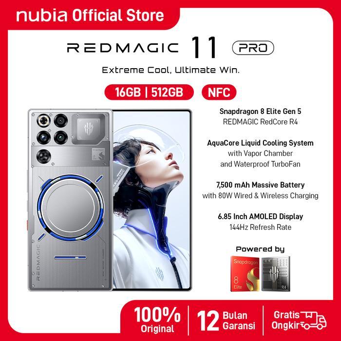 [NEW PRODUCT] Handphone Gaming REDMAGIC 11 PRO 5G Snapdragon 8 Elite Gen 5 RAM 16GB + ROM 512GB Liqu