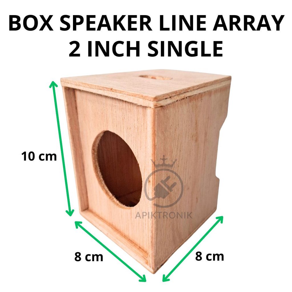 Box Speaker 2 Inch Line Array Single Kosongan untuk Proyek Audio
