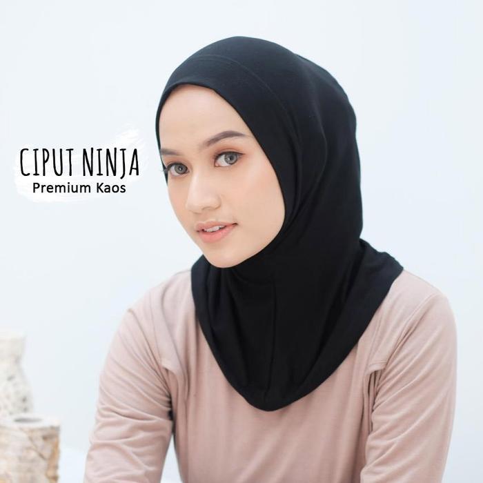 CIPUT NINJA KAOS  / CIPUT NINJA YURO EURO RAYON SUPER Basic Turki - HITAM