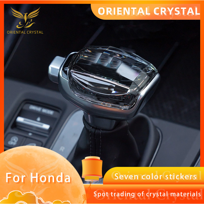 Kenop Persneling Kristal LED Tujuh Warna Untuk Honda Accord/City/Civic/Critir/Aspire/Breeze/Fit/CR-V