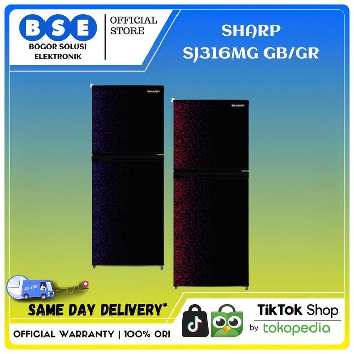 Kulkas 2 Pintu Sharp Murah Sharp Kulkas 2 Pintu 256L SJ316MG | Sj-316