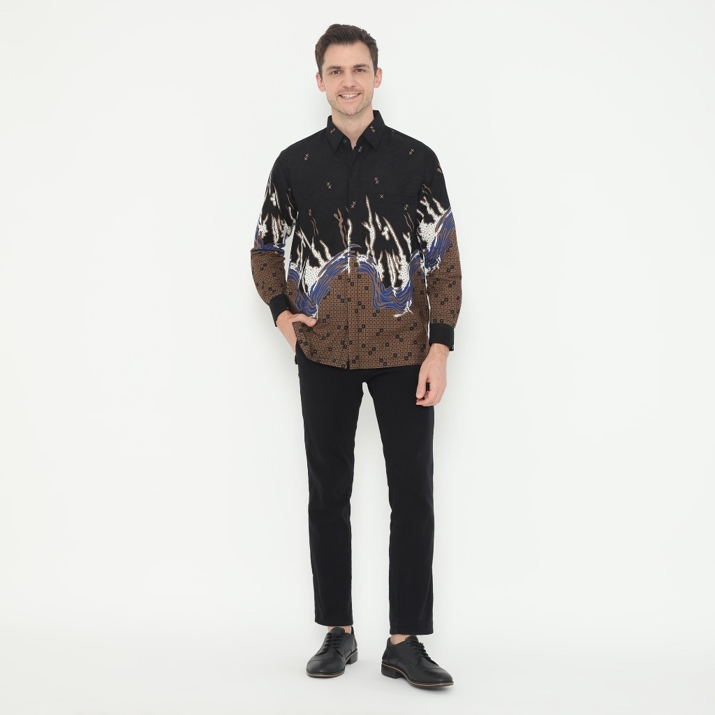 SHOHIB KEMEJA BATIK KATUN PREMIUM BATIK LENGAN PANJANG By BAJU KOKO MURAH TOKO