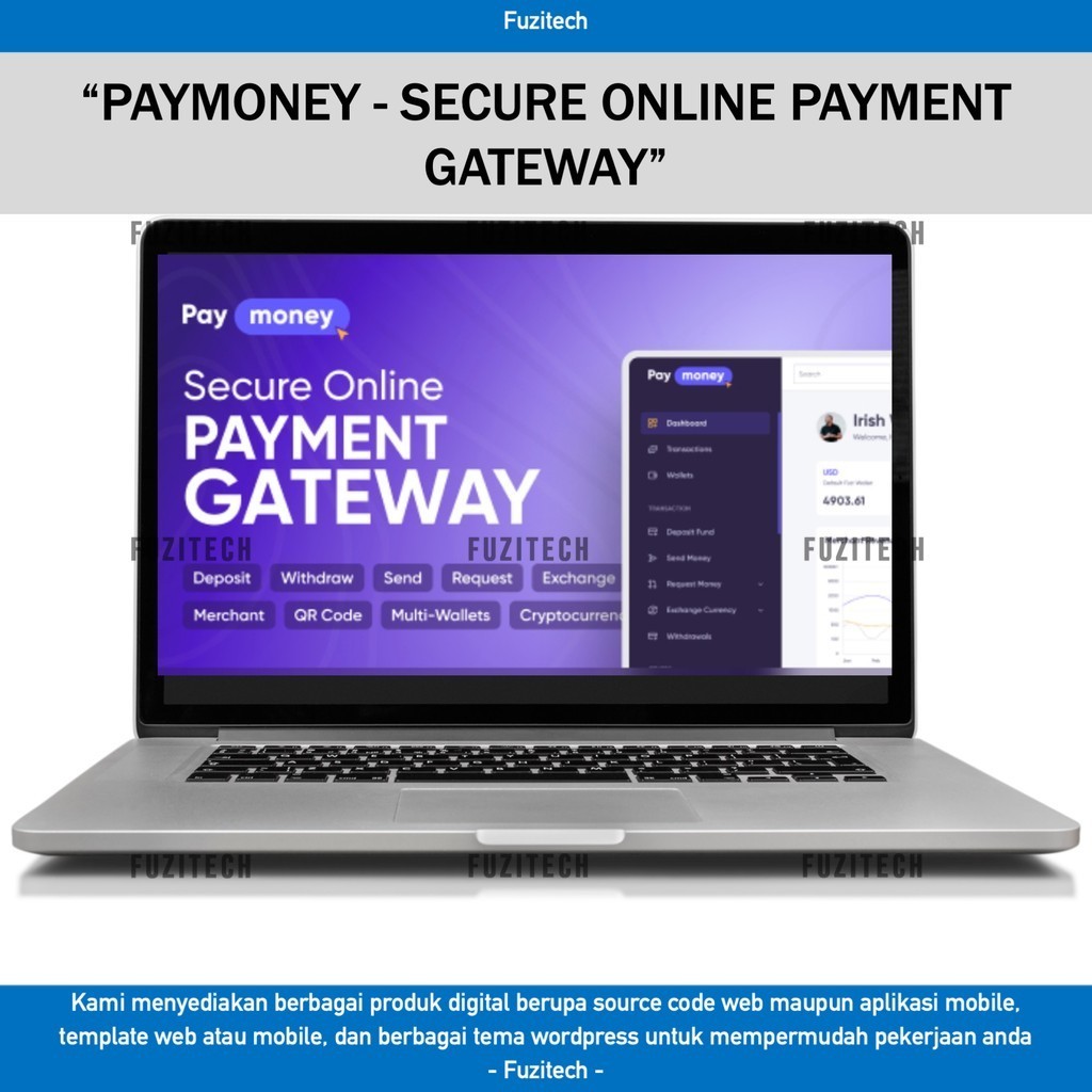 Source Code Aplikasi Web Paymoney - Secure Online Payment Gateway D500