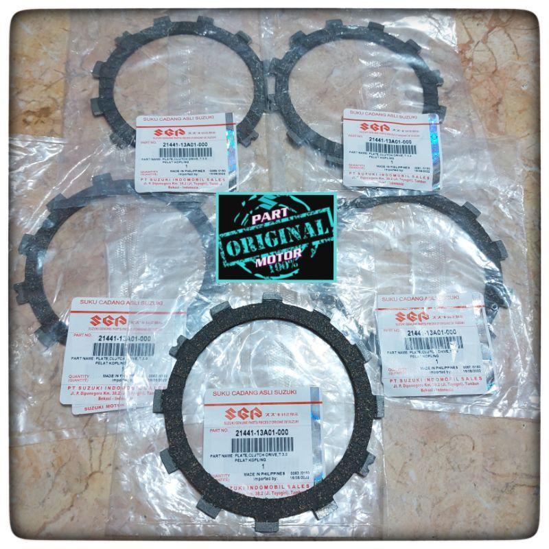 PRODUK ASLI KAMPAS PLAT KOPLING ISI 5 RGR SATRIA FU KARBU INJEKSI GSX 150 R S THUNDER 125 ORI SGP Mo