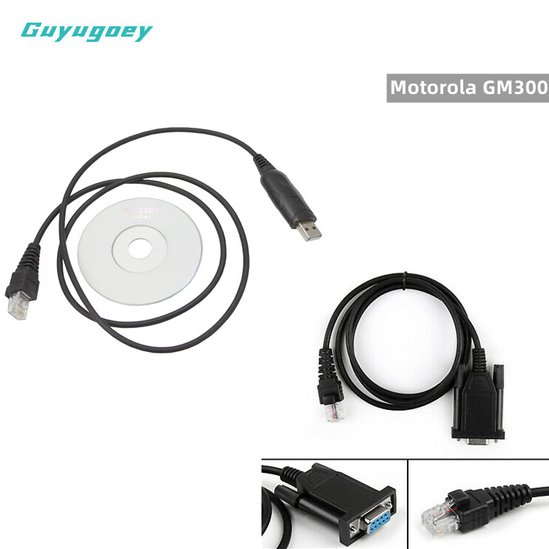 Rao USB Programming Cable for Motorola GM300 GM328 GM338 GM339 GM399 GM340 GM360 GM380 GM3188 GM640 