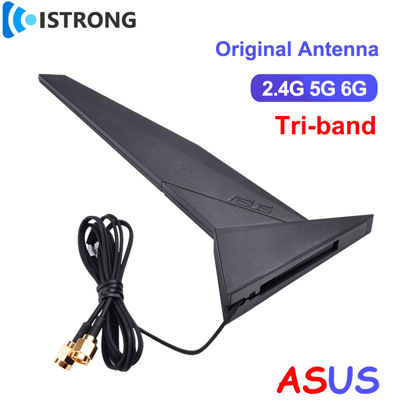 Original ASUS Wifi 2T2R Antenna Tri-Band 2.4G 5G 6G Booster for ROG Z390 Z490 X570 B460 B360 PC Moth
