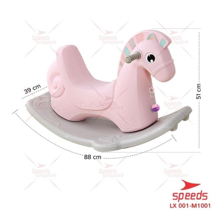 KIDLOFT Mainan Kuda Kudaan Anak Rocking Horse Jungkat Jungkit - M1001 Pink