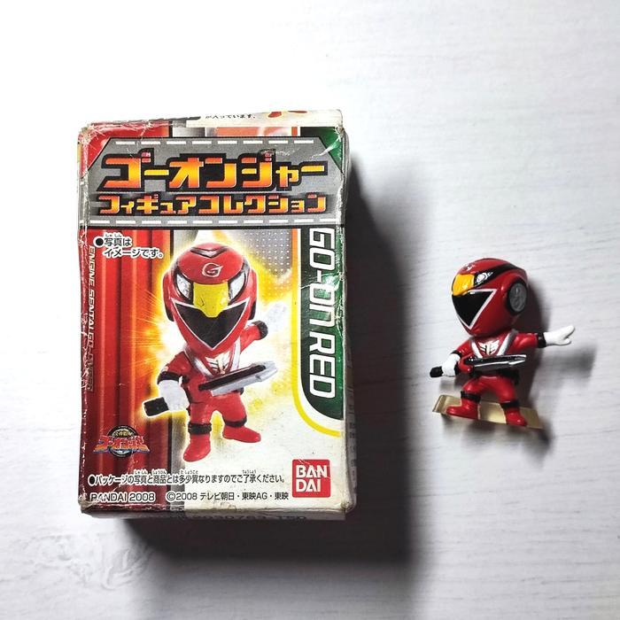 SET SENTAI GO-ON GO-ONGER RED BLUE CHIBI  RARE ORI