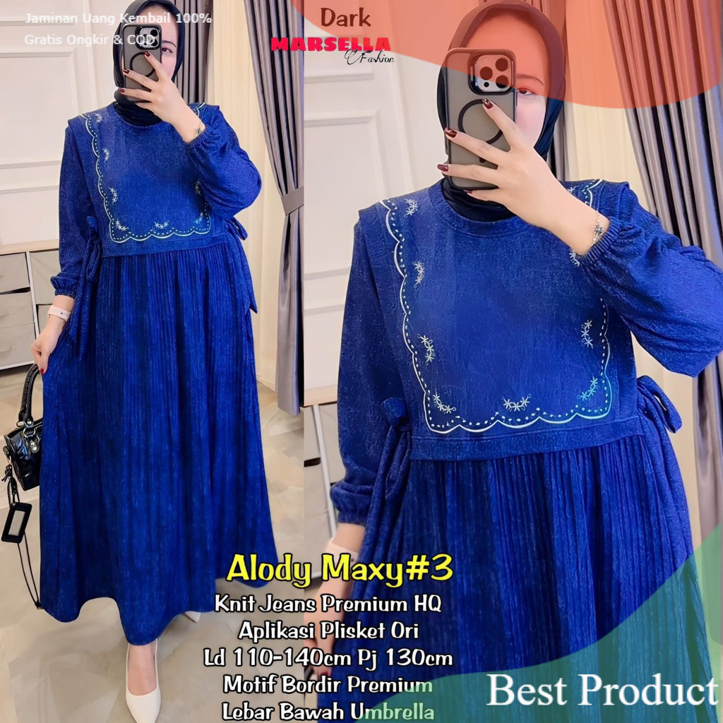 Gamis Hibiskus Jumbo / Gamis Denim Jumbo /  Dress Busui Jumbo / Gamis Big Size / Maxy Jumbopakaian p