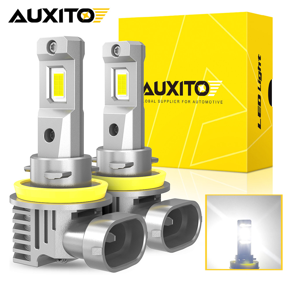 AUXITO H8 H11 Lampu Depan LED 9005 HB3 H9 H16JP LED 50W 16000LM 12V untuk Bmw E46 F20 Golf 4 Passat 