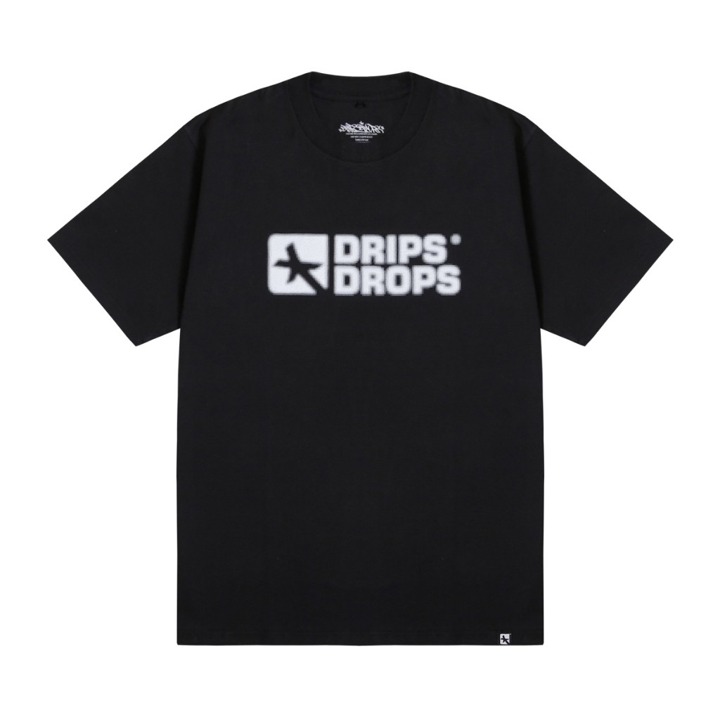 Dripsndrops T-Shirt Distant Black Katun M-XXL Kaos Unisex