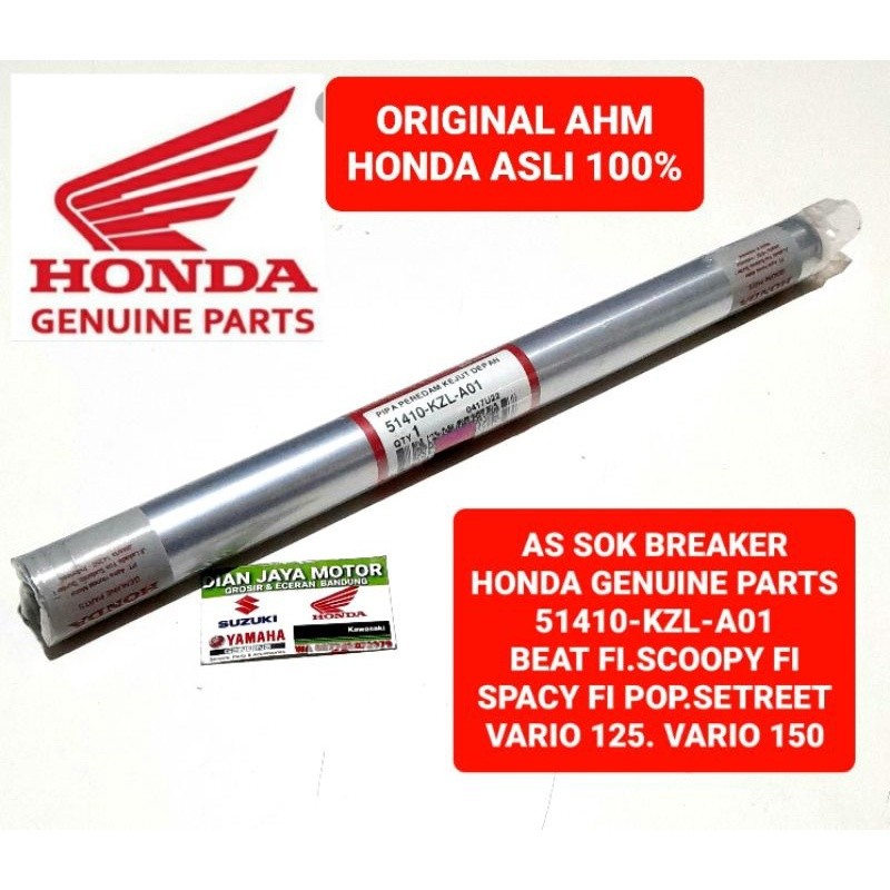 As Shock Depan BEAT FI VARIO 125 KZL AHM 1Pcs ORIGINAL AS SOK DEPAN Beat FI Vario 125 FI Street Pop 