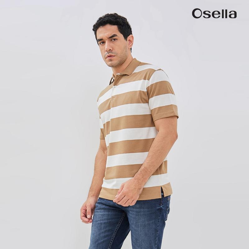 Osella Stripe Polo Shirt 30206601 | Kaos Polo Lengan Pendek Pria