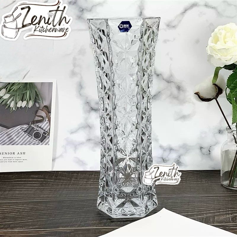 VAS BUNGA KRISTAL KACA / POT BUNGA CRYSTAL KACA IMPORT