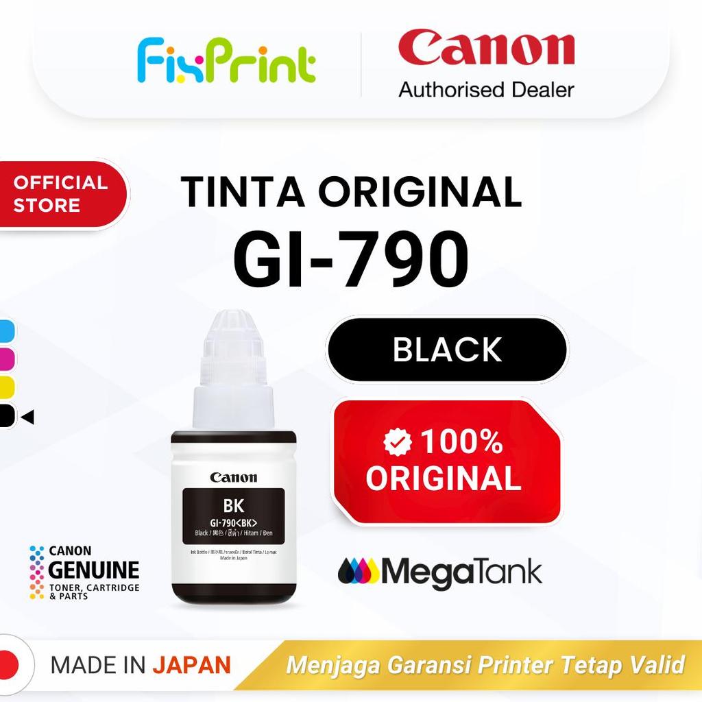 100% ORIGINAL Tinta Canon GI 790 CMYK - Printer G1010 G2010 G3010 G4010 - Tinta Asli