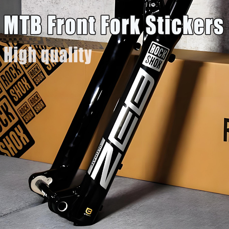 Stiker garpu depan sepeda gunung ZEB, stiker garpu depan sepeda gunung, stiker dekorasi sepeda, akse