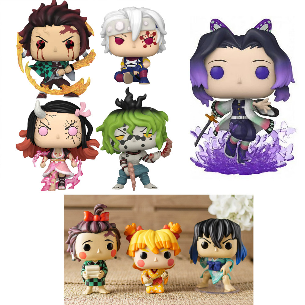 Funko Pop Anime Demon Slayers- Muiiro Tokito 1193 Gyomei Himejima 1091 Enmu 1158 Nezuko Vinyl Dolls 