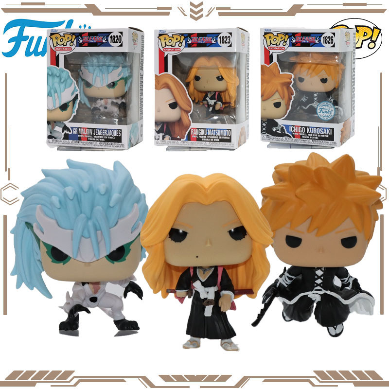 Funko POP Original BLEA GRIMMJOW JEAGERJAQUES RANGIKU MATSUMOTO Action Figure Toys for Boys Girls Gi