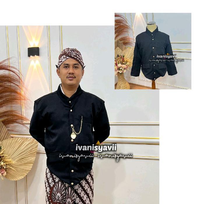 Beskap Model Lengkap - Warna Mahogany / Variasi Warna Lain - Jogja / Solo / Sunda / Hewes | ~bskp - 