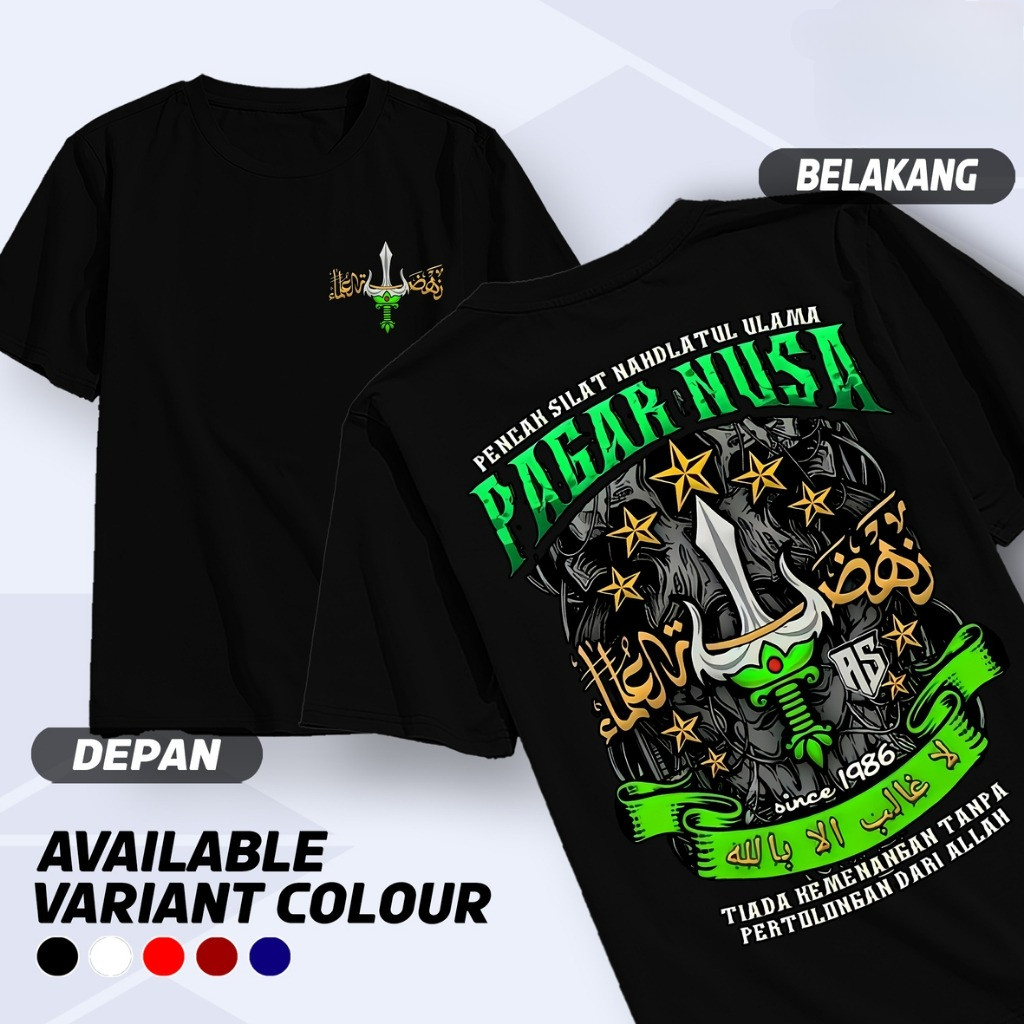 PL.OFC | Kaos Pagar Nusa Trisula Fighter 1986 Generation Baju Pencak Silat Perguruan Nahdlatul Ulama