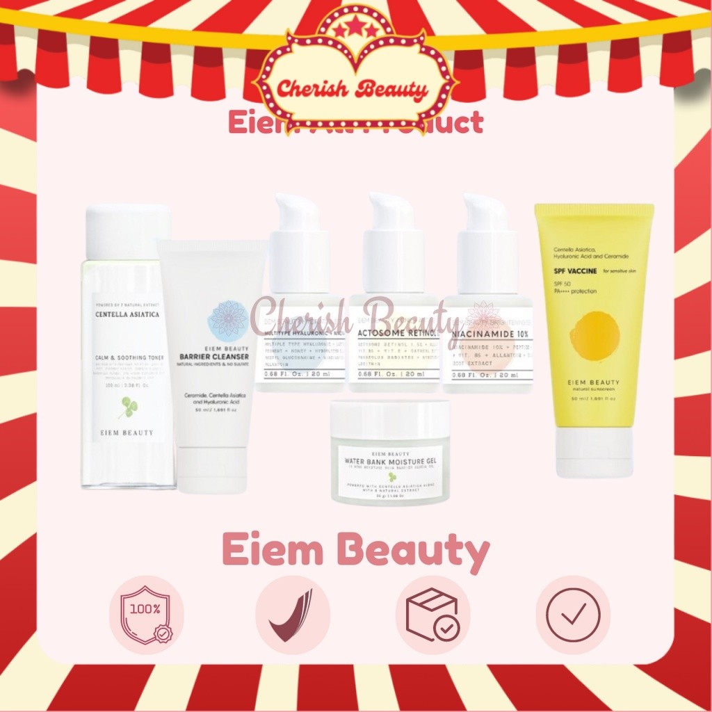 Eiem Beauty Water Bank Moisturizer BPOM Original Pelembab Wajah Serum Skincare EIM