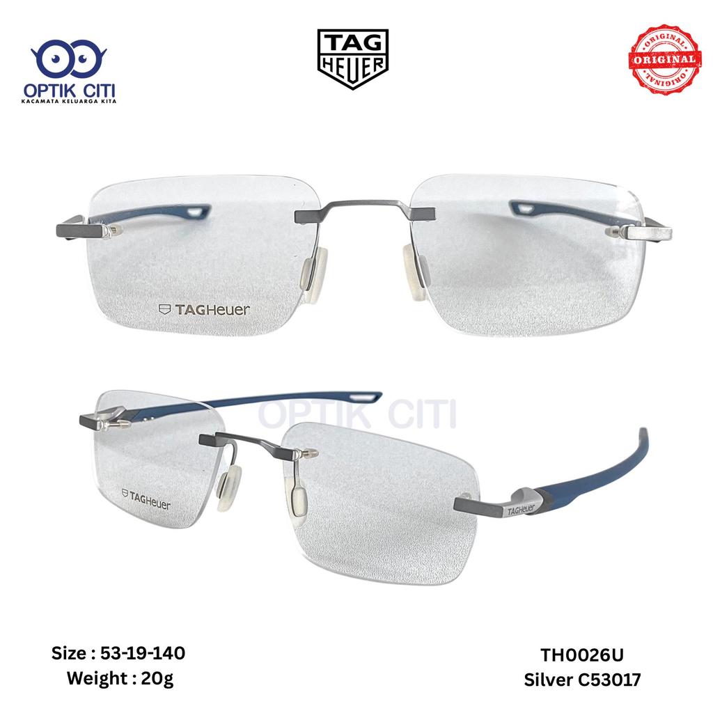 Frame Kacamata Pria Tag Heuer Mini Vinght Sept TH 50026 U - 017 - S 53 Original