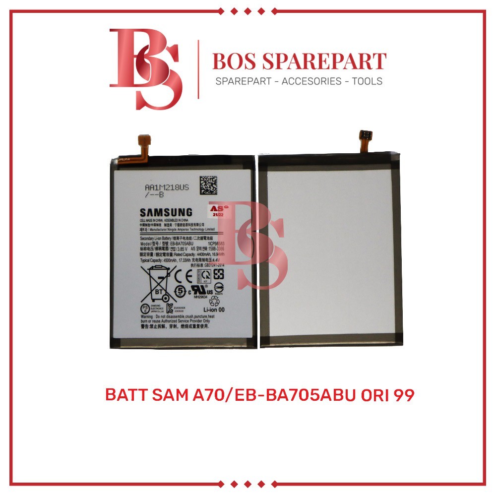 Bos Sparepart ITC Cempaka - BATERAI SAMSUNG A70 / EB - BA705ABU ORI 99 / BATTERY / BATRE