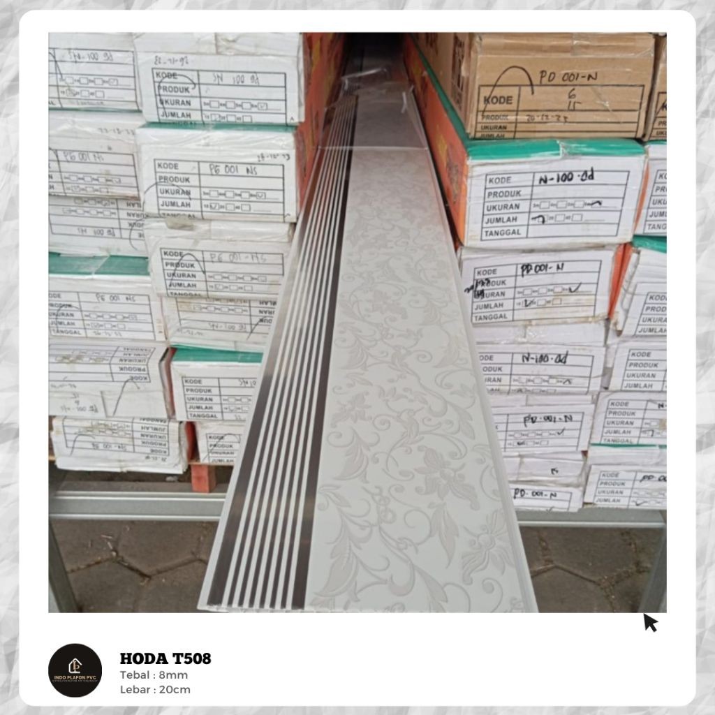 SWS Plafon PVC Glossy Motif Batik HODA T508 (PERLEMBAR)