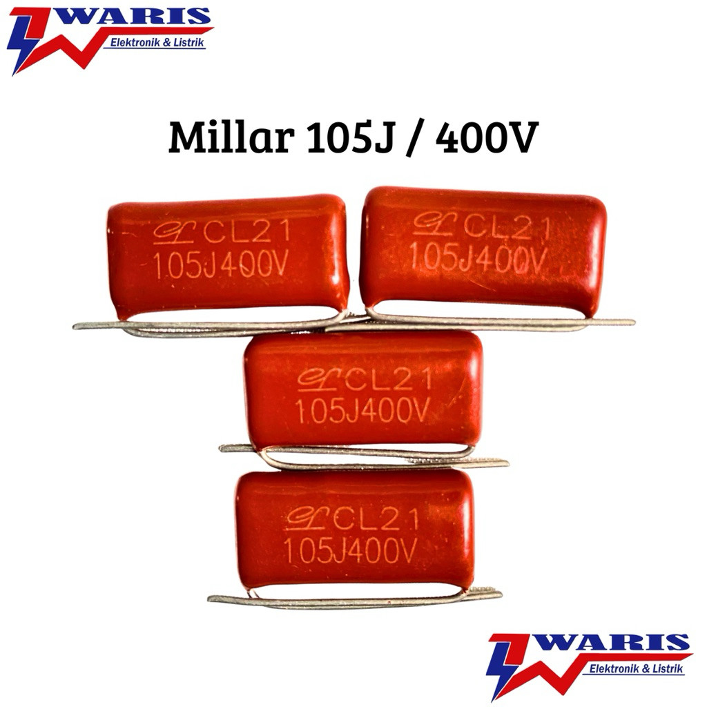 Kapasitor Milar Kapasitor MKM 105 / 224 / 274 / 333 400V