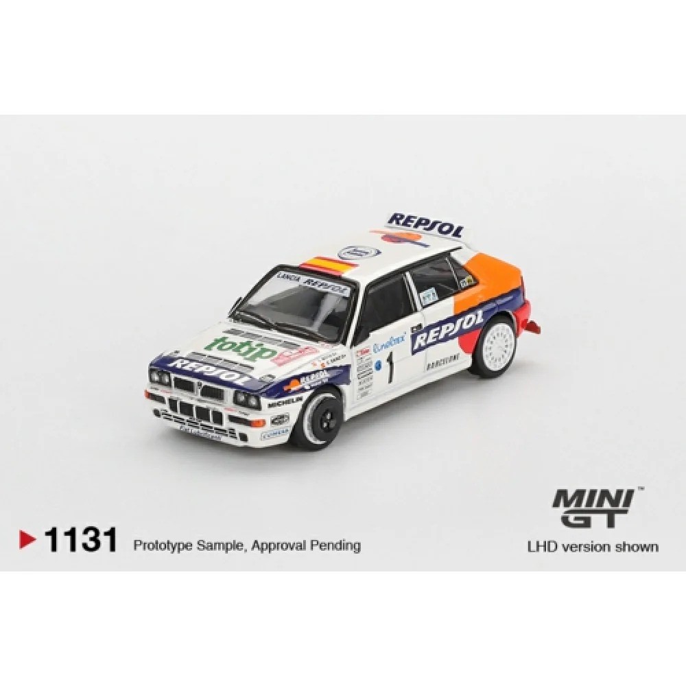 MINI GT MGT 1131 LANCIA DELTA HF INTEGRATE EVOLUZIONE #1 1993 RALLYE MONTE-CARLO REPSOL PUTIH LHD MG