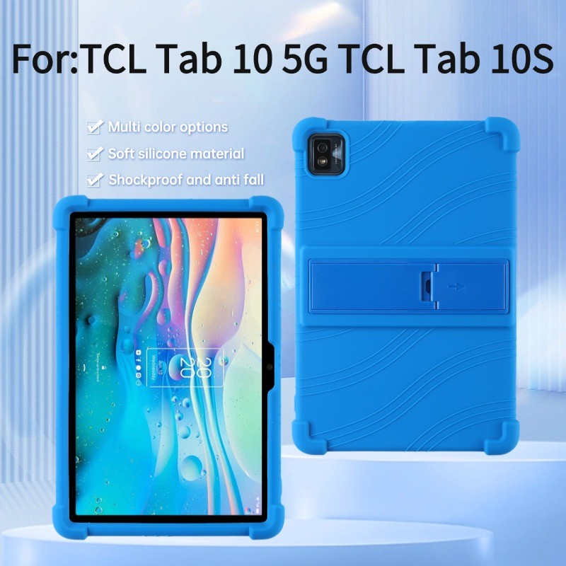 Silicone Case for TCL Tab 10 5G 10.1 In TCL Tab 10S 10.1 In TCL Tab10 Tablet Case for Kids (9080G/90