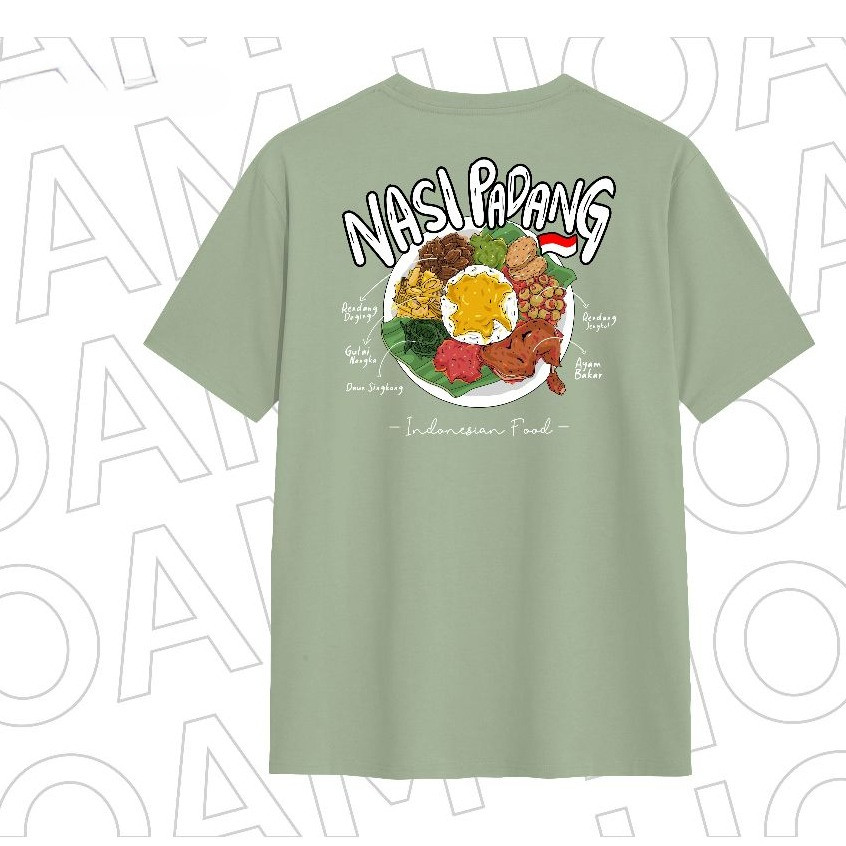Kaos Indonesian Food Nasi Padang