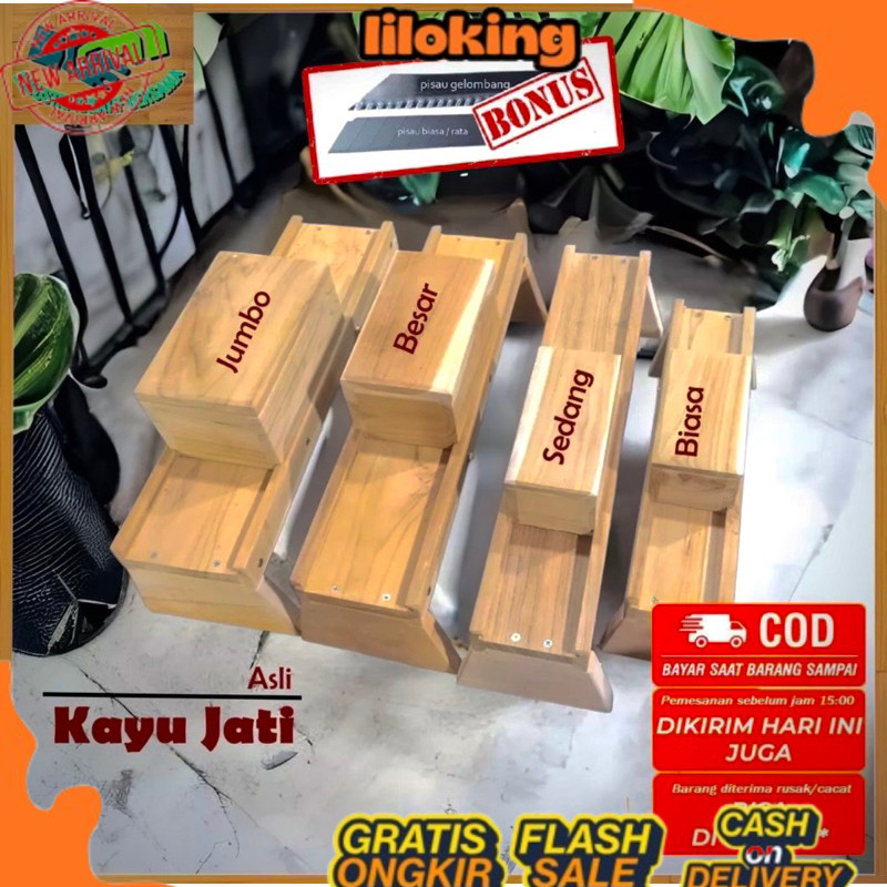 UK JUMBO PENGIRIS SERBAGUNA / PEMOTONG KENTANG PENGIRIS KENTANG PEMOTONG BAWANG KAYU JATI ASLI WAJIB