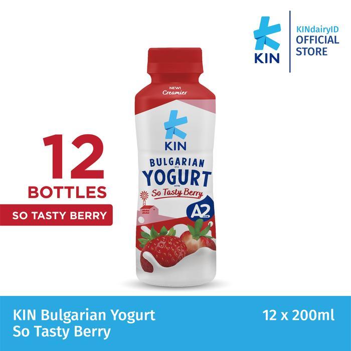 KIN BULGARIAN YOGURT STRAWBERRY (12x200 ML)