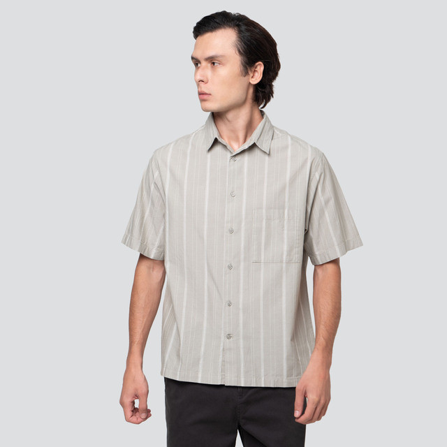 Cole Var Weaving Stripe Kemeja Pria 123299913