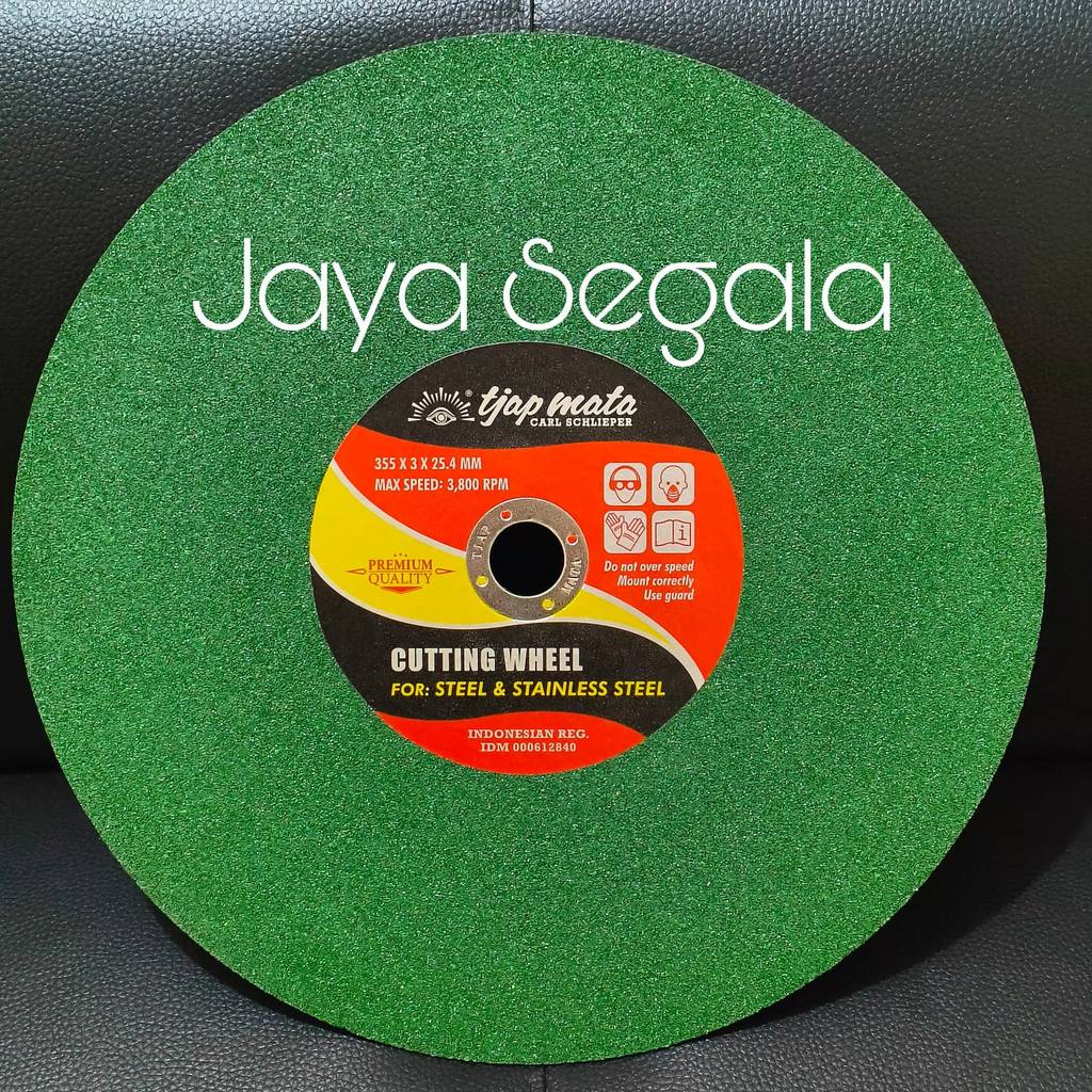 Tjap Mata batu gerinda potong besi 14 inch 14"