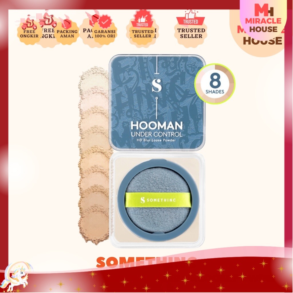 SOMETHINC Hooman Under Control HD Blur Loose Powder - Bedak Tabur BPOM something