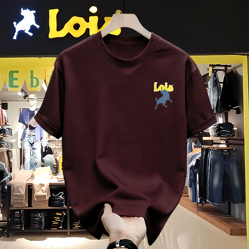 LOIS Kaos Pria Wanita Oversize Printed Soft Cotton Nyaman Santai Fashion Tee Original 100%