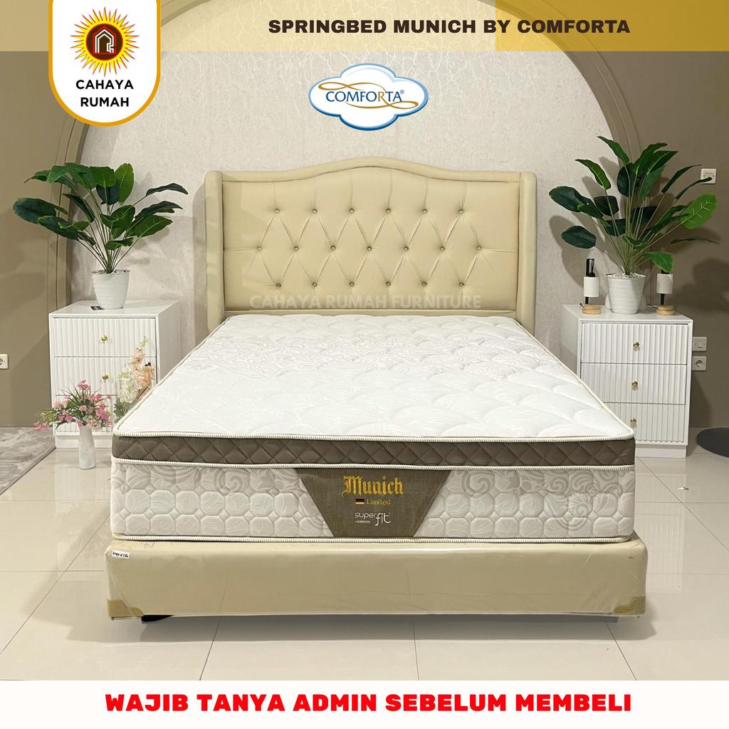 Cahaya Rumah - Springbed Superfit Munich By Comforta - Tinggi kasur 35 - Dipan - Tempat Tidur - Full