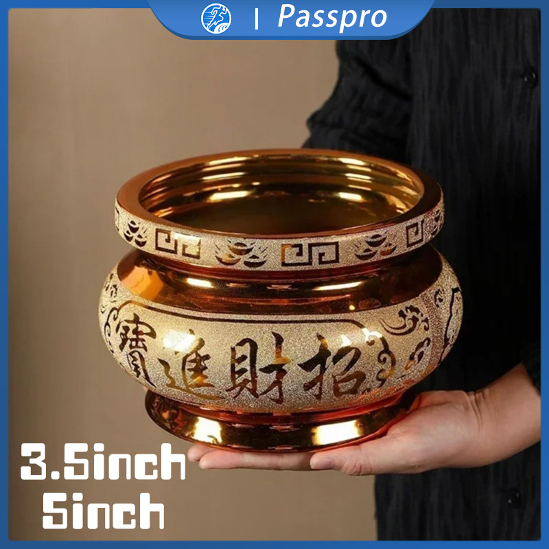 3.5/5inch Hiolo Tempat Hio Emas Keramik Tempat Bakar Dupa Hio Dupa Keramik Hiolo Tempat Dupa Hio Ema