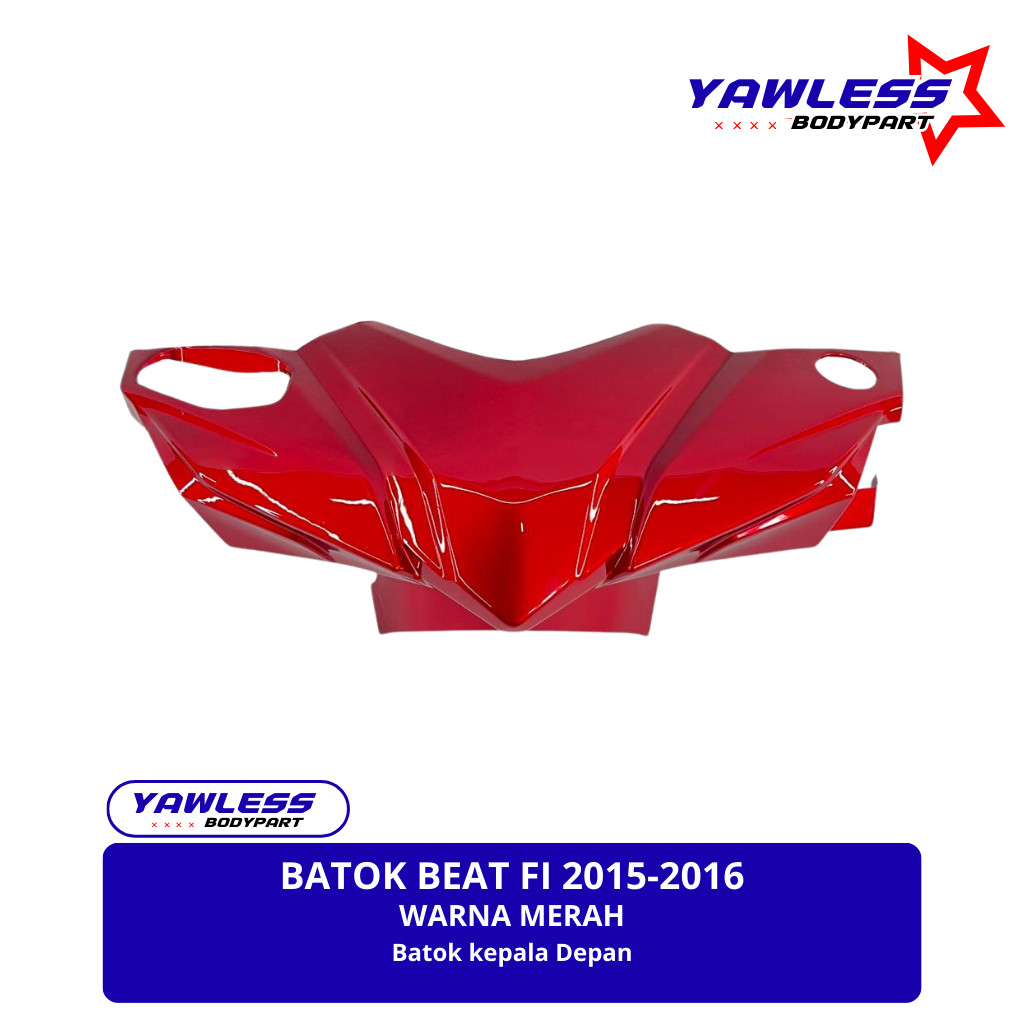 Batok depan Beat Fi 2015-2016 stater Halus warna Merah. / batok beat fi 2015