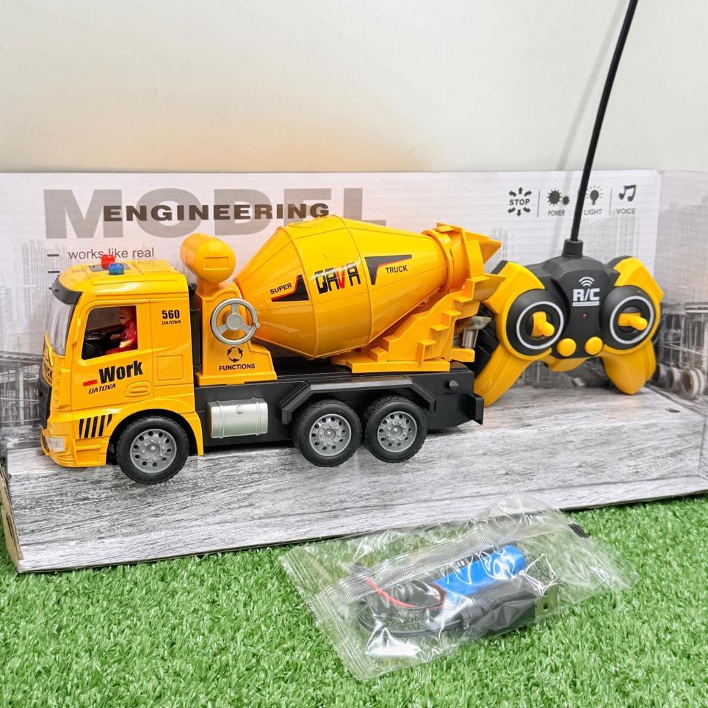 Mainan168 - Mainan Mobil truk molen remot kontrol baterai cas