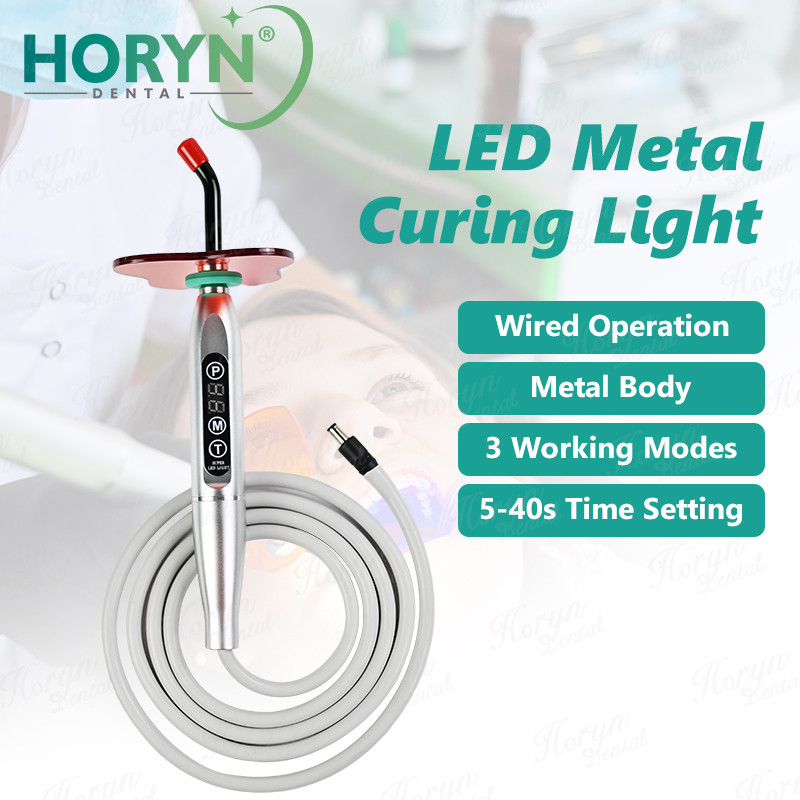 Lampu Pengering Gigi LED UV Tipe Berkabel untuk Unit Kursi Gigi, Cocok untuk Semua Jenis Resin, Pemu