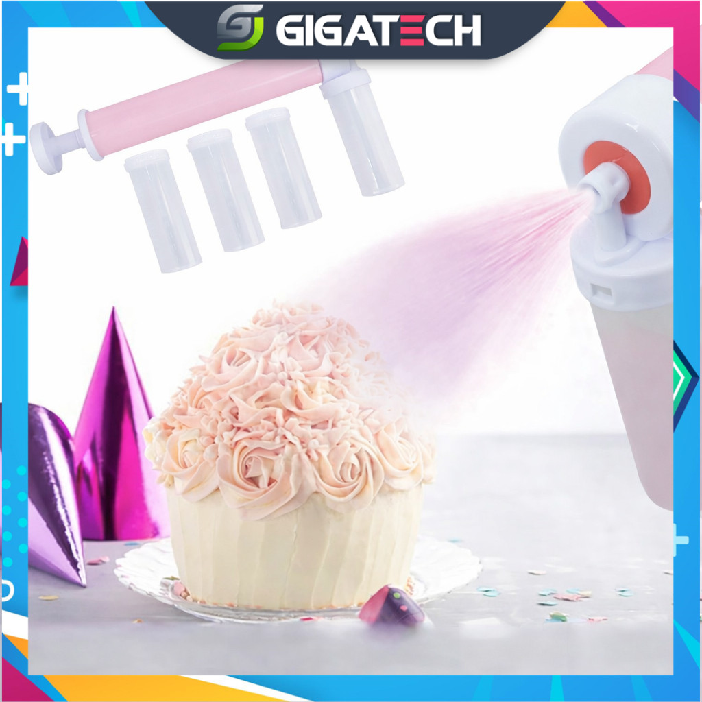Alat Spray Sprey Semprot Semprotan Hiasan Hias Dekorasi Kue Pastry Cake Airbrush Decorating Kue Roti