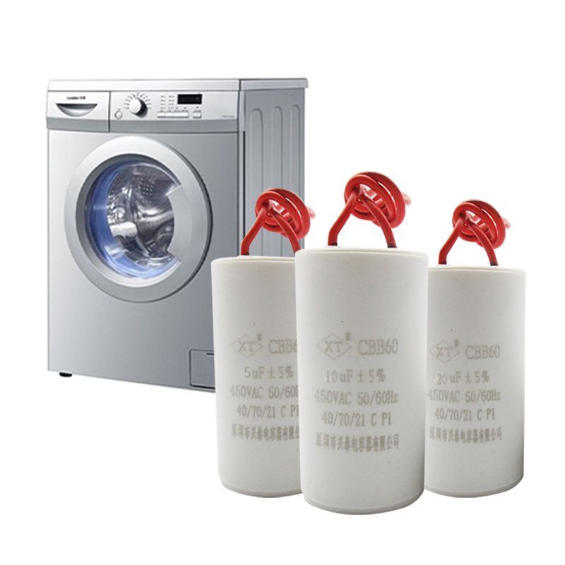 Capacitor Dual Washing Machine Dual Pumps Motor Kapasitor Mesin Cuci 2 Wires CBB60 4/6/8/10/15/20/30