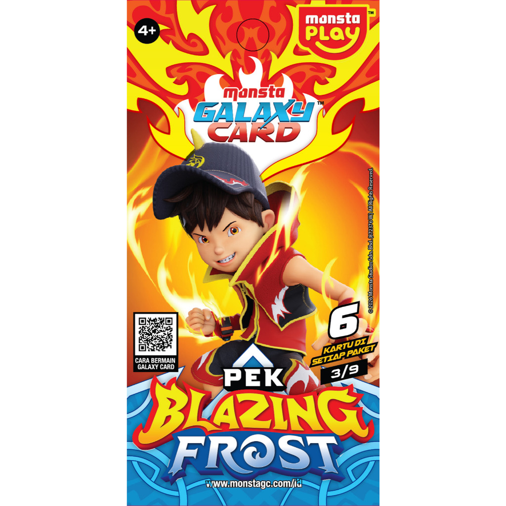 Dadi - BoBoiBoy Galaxy Card Pek Blazing Frost 1 Set - Mainan/Card game